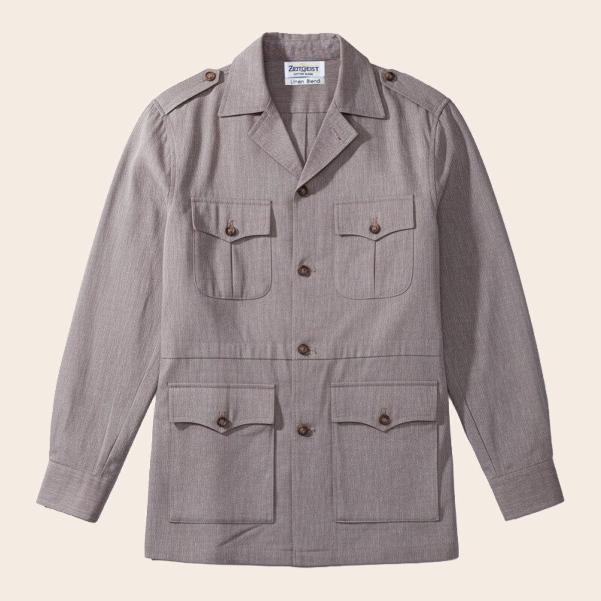 Men's Linen Flex Bush Coat (LINCFX-30|BCT/DSG)