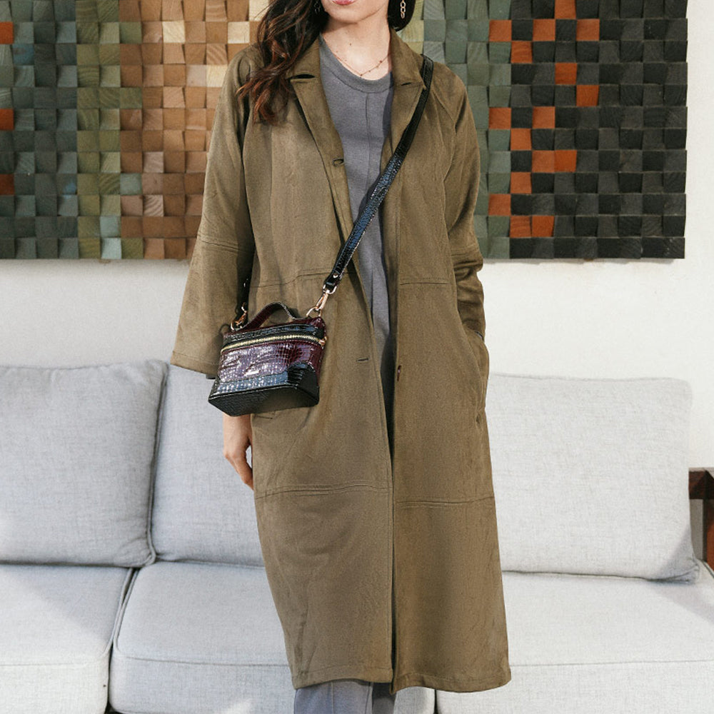 Women's Veloura Long Coat (ORGSUD-4|1815)