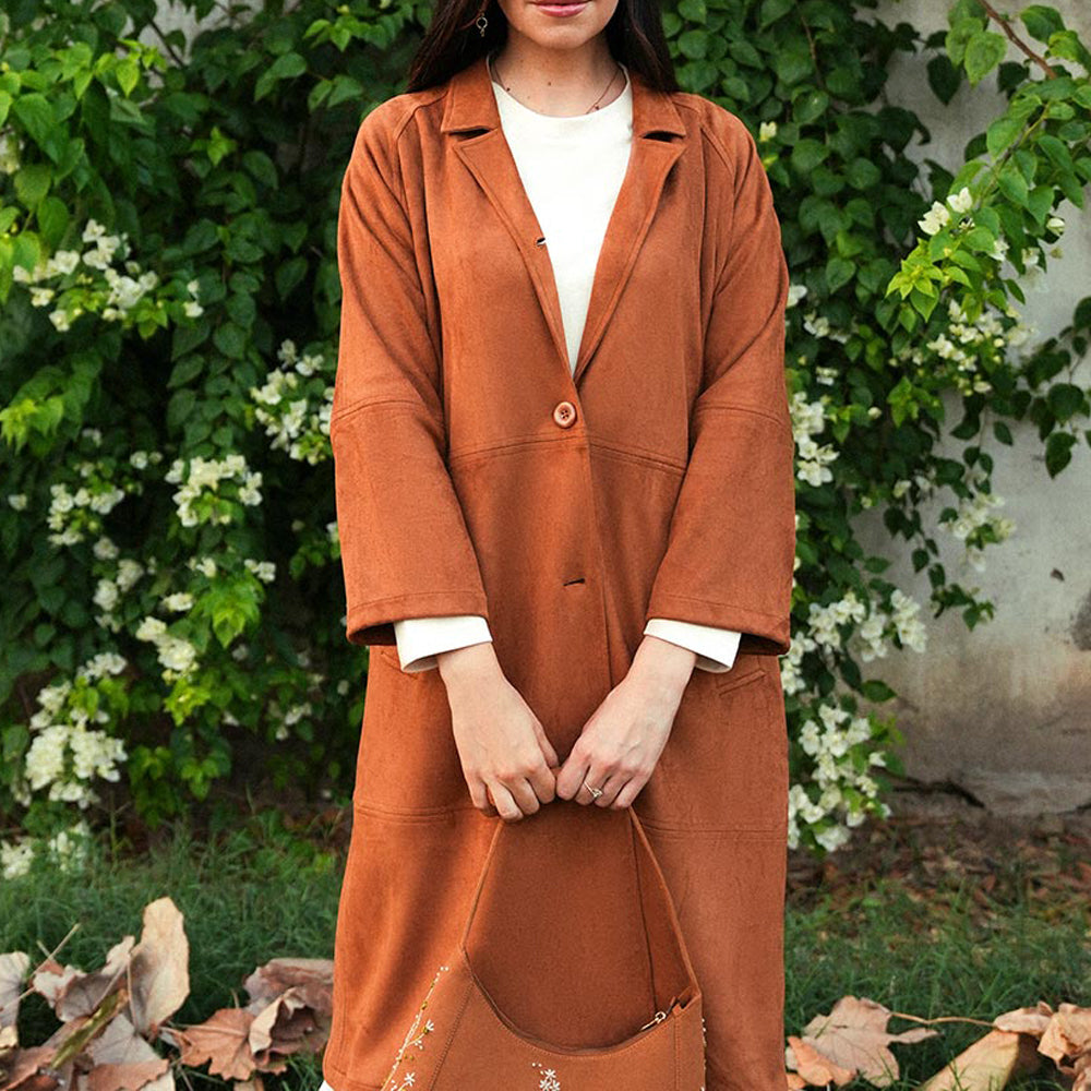 Women's Veloura Long Coat (ORGSUD-1|1815)