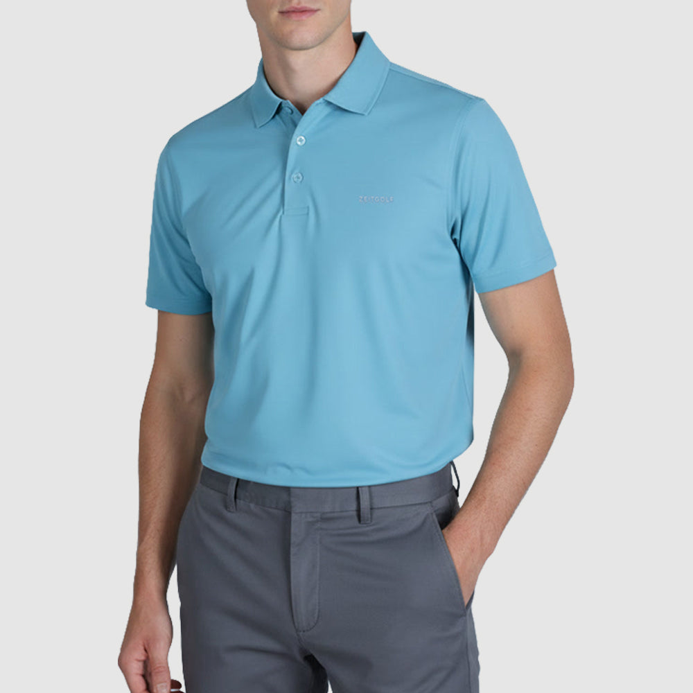 Aeris Pique Performance Polo (ASPKSC-8|PKT/HSL)
