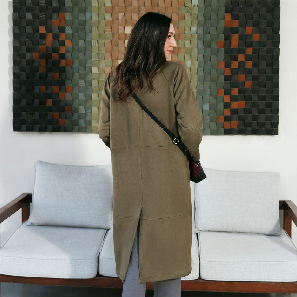 Women's Veloura Long Coat (ORGSUD-4|1815)