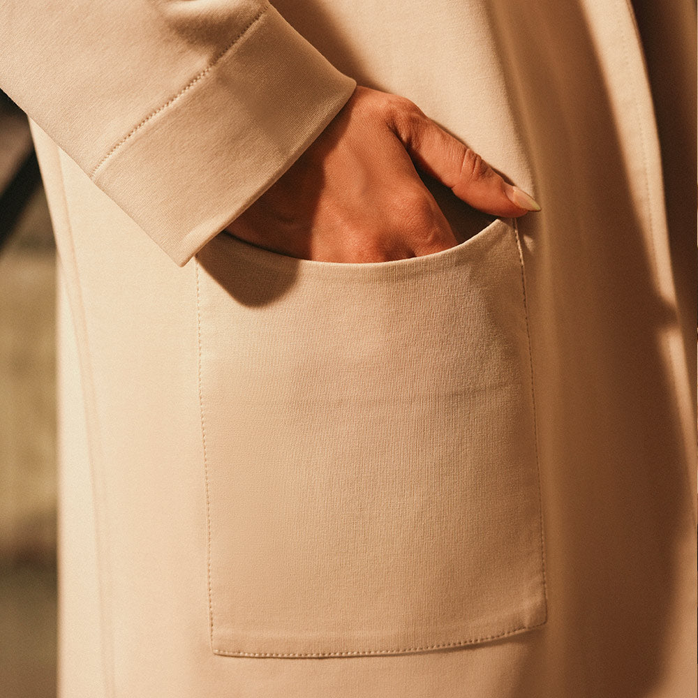 Women's Double Knit Shawl Collar Half Coat (CVSS-6|1663)