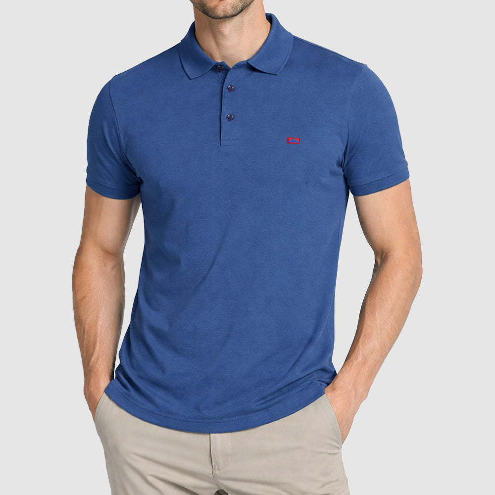 Men's Cotton Stretch Pique Golf Polo (PKPCG-11|PKT/HSL)
