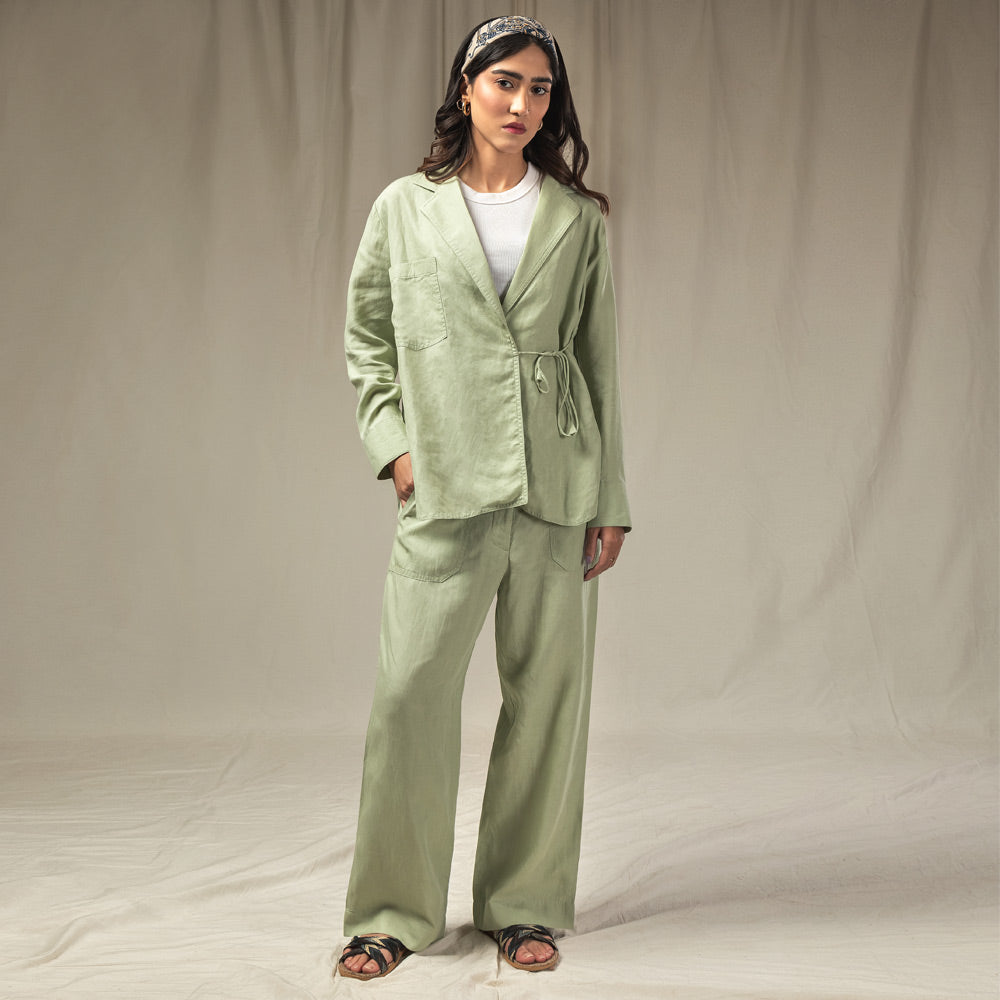 Women's Kimono Blouse Co-Ord set (LIN-1340|B1723/1728)