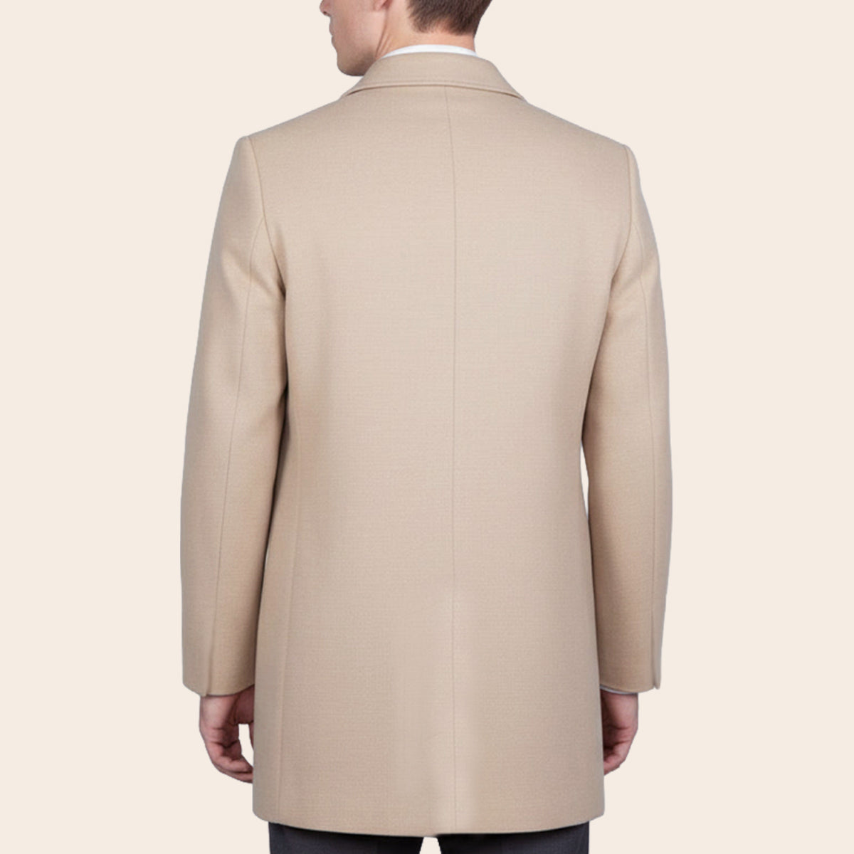 Men's Wool Blend Half Coat (LBL-31|CLR)