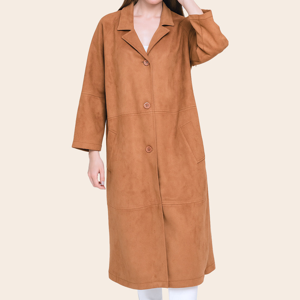Women's Veloura Long Coat (ORGSUD-1|1815)
