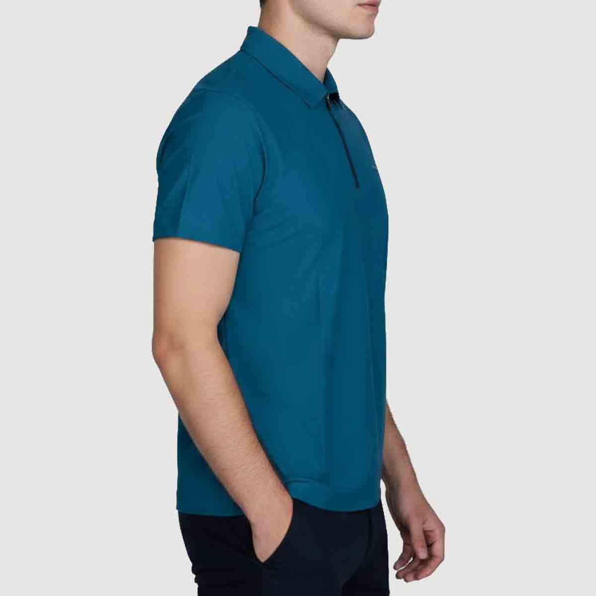 Aether Crisp Sporty Performance Polo (ATJRSC-4|PKT/HSQ)
