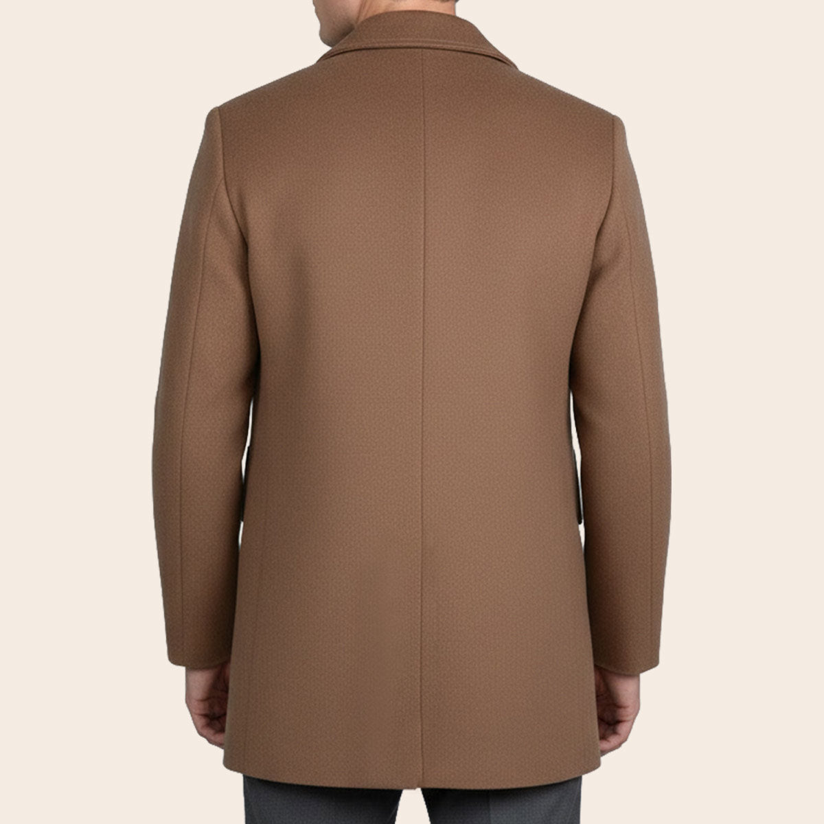 Men's Wool Blend Half Coat (LBL-33|CLR)