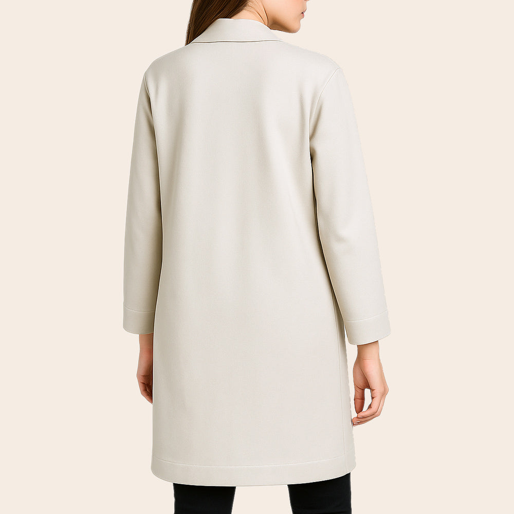 Women's Double Knit Shawl Collar Half Coat (CVSS-6|1663)