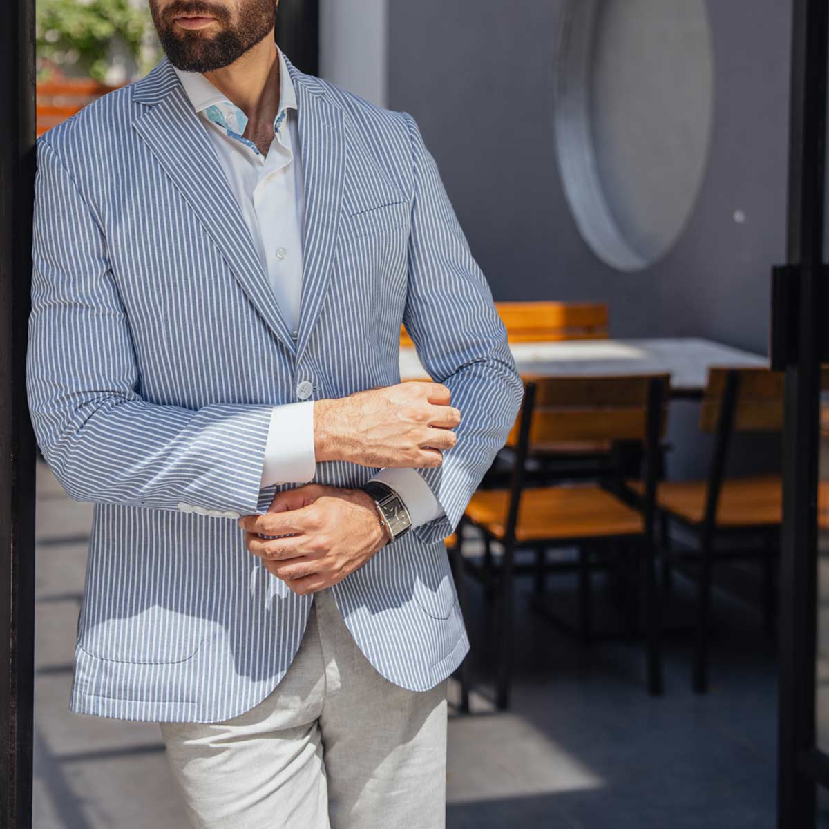 Men's Pure Linen Jacket (LINC-64|TLF18)