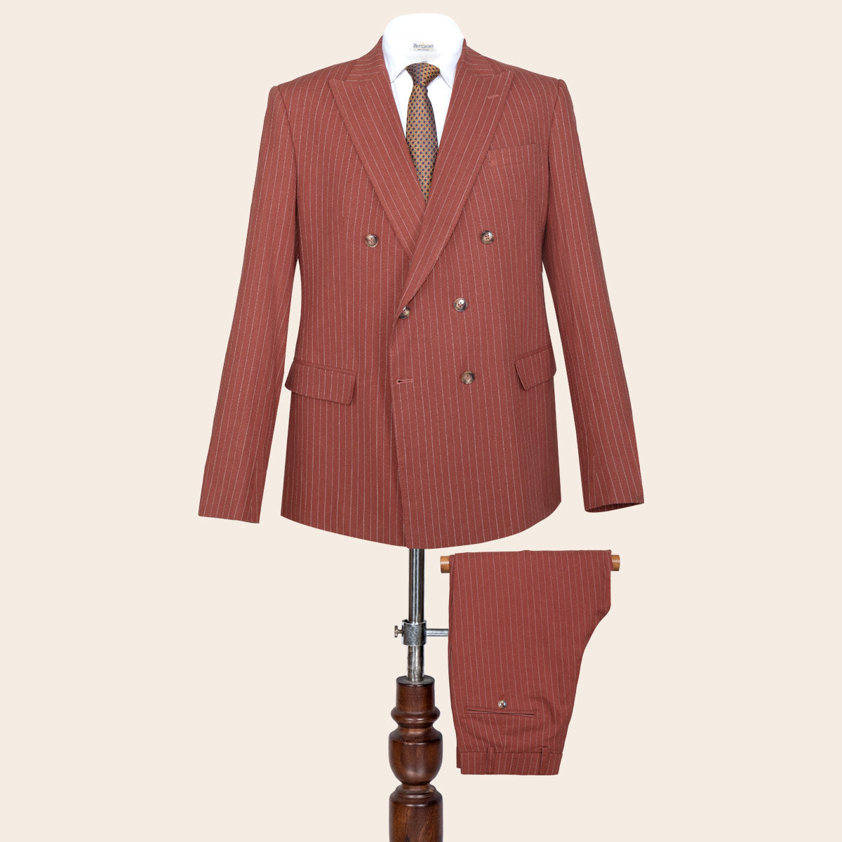 Men's Linen Flex Suit (LINCFX-52|TLF18/DB)