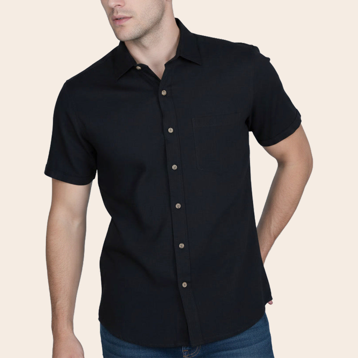 Men's Linen Breeze Bushirt (LINCBZ-62|HSP/REG)