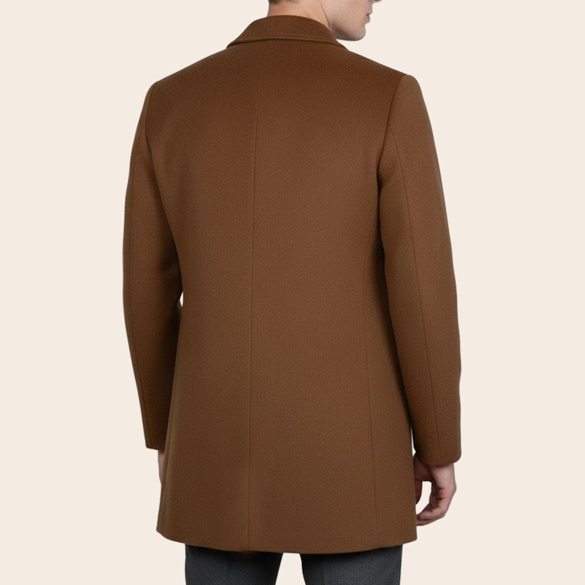 Men's Wool Blend Half Coat (LBL-36|CLR)