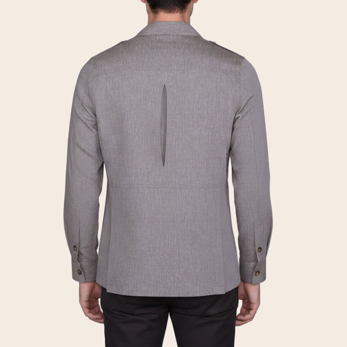 Men's Linen Flex Bush Coat (LINCFX-30|BCT/DSG)