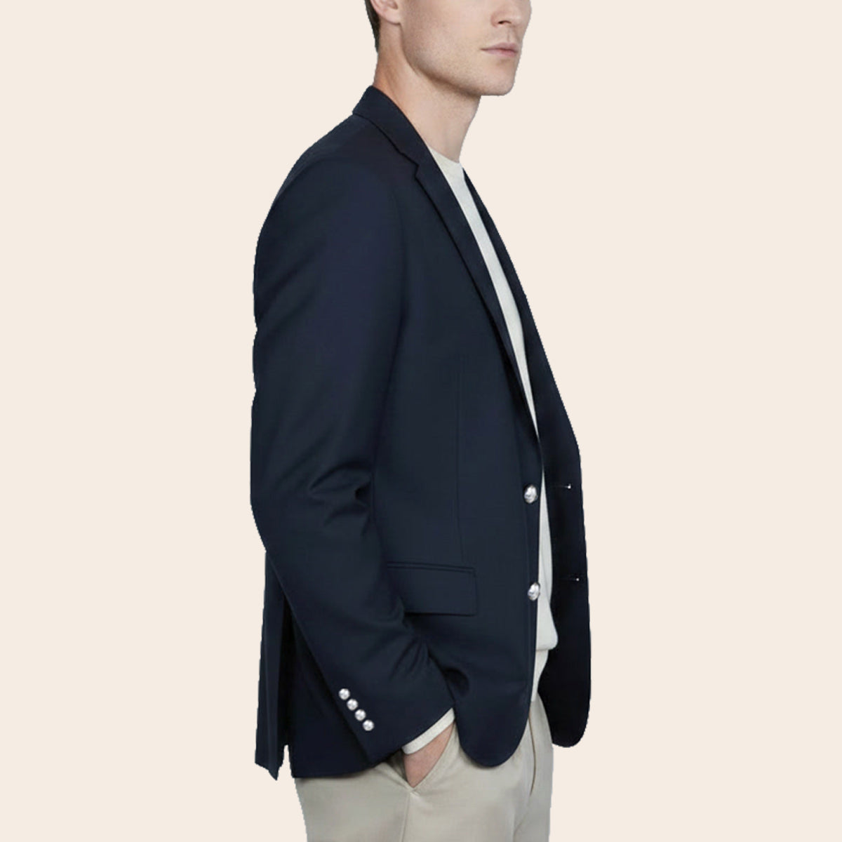 Men's Wool Rich Blend Blazer (STR-86|TLF18)