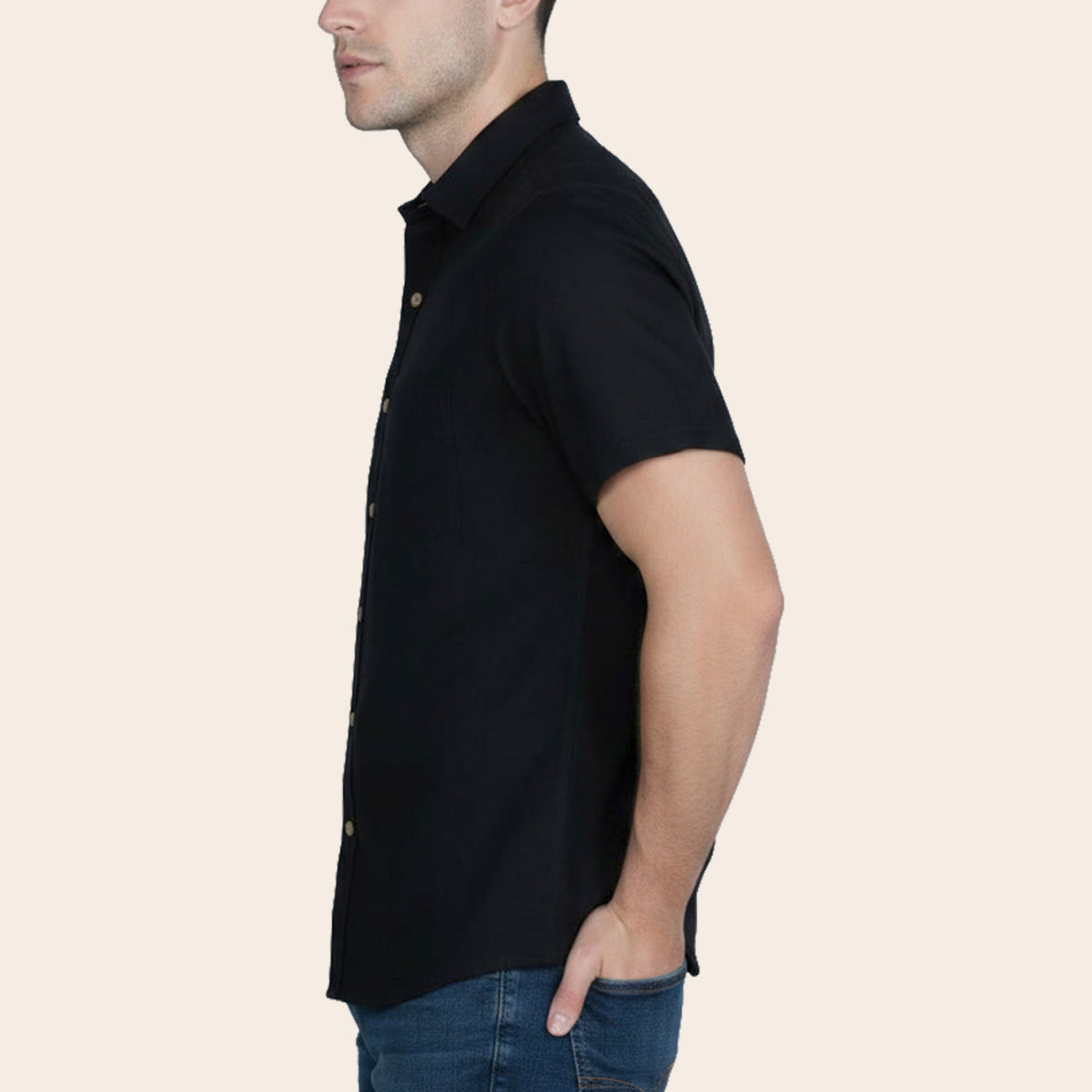 Men's Linen Breeze Bushirt (LINCBZ-62|HSP/REG)