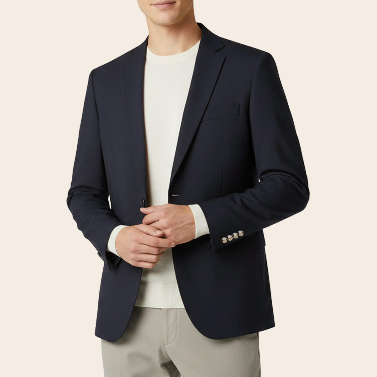 Men's Wool Rich Blend Blazer (STR-57|TLF18)
