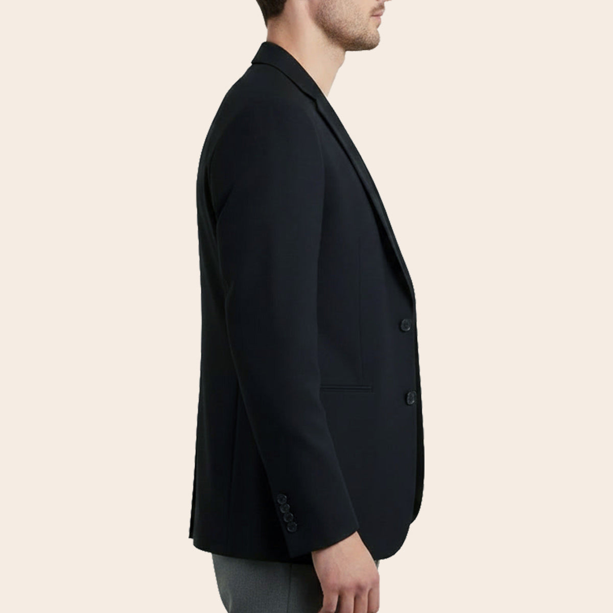 Men's Wool Cashmere Jacket (BLCB-1|TLF18)