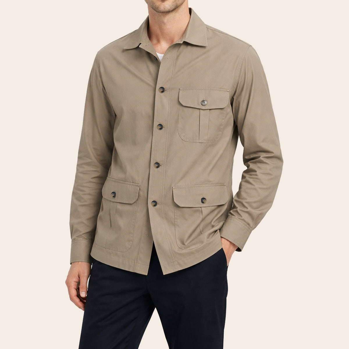 Men's Bush Coat (CTN-473|CLR/FSL)
