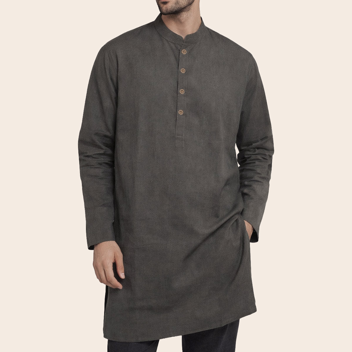 Men's Pure Linen Kurta (LIN-1451|KRT/1)