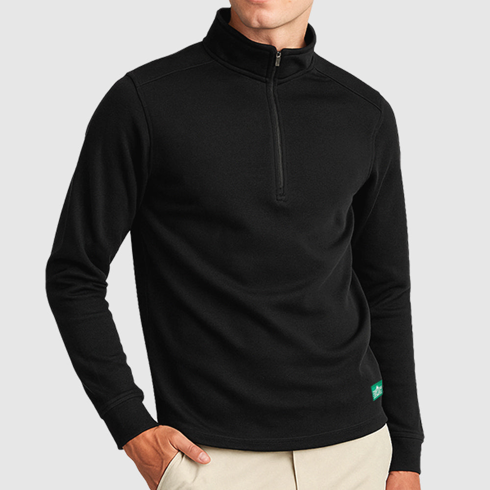 Men’s Black Lyocot Performance Quarter-Zip Outer-Layer