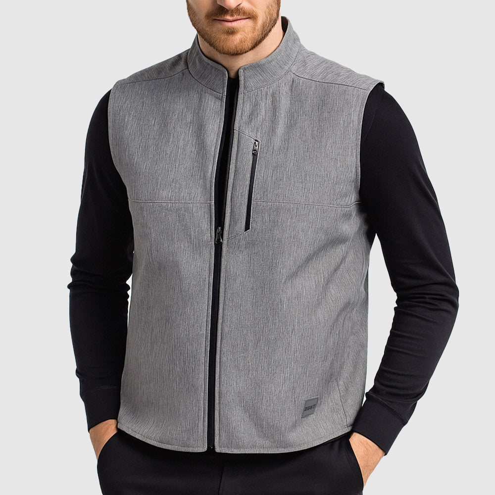 Men’s Gray Melange Polartec Performance Gilet