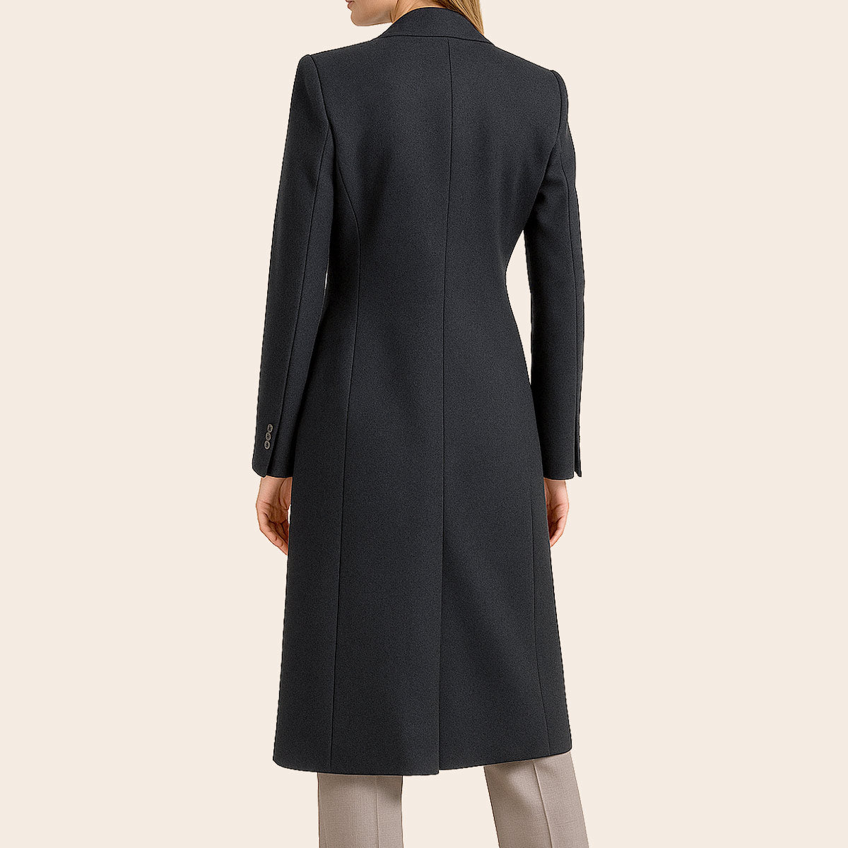 Women's Dark Gray Over Coat