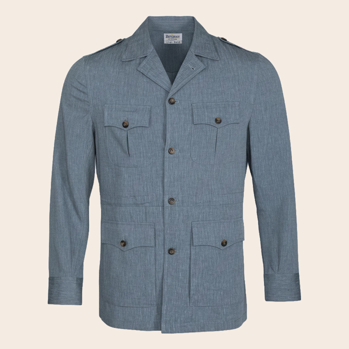 Men's Linen Flex Bush Coat (LINCFX-28|BCT/DSG)