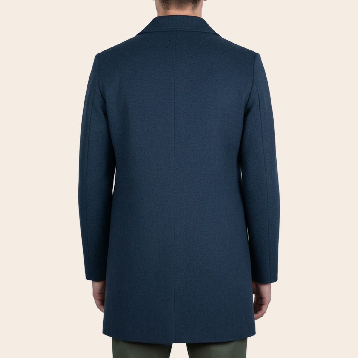 Men's Wool Blend Half Coat (LBL-34|CLR)