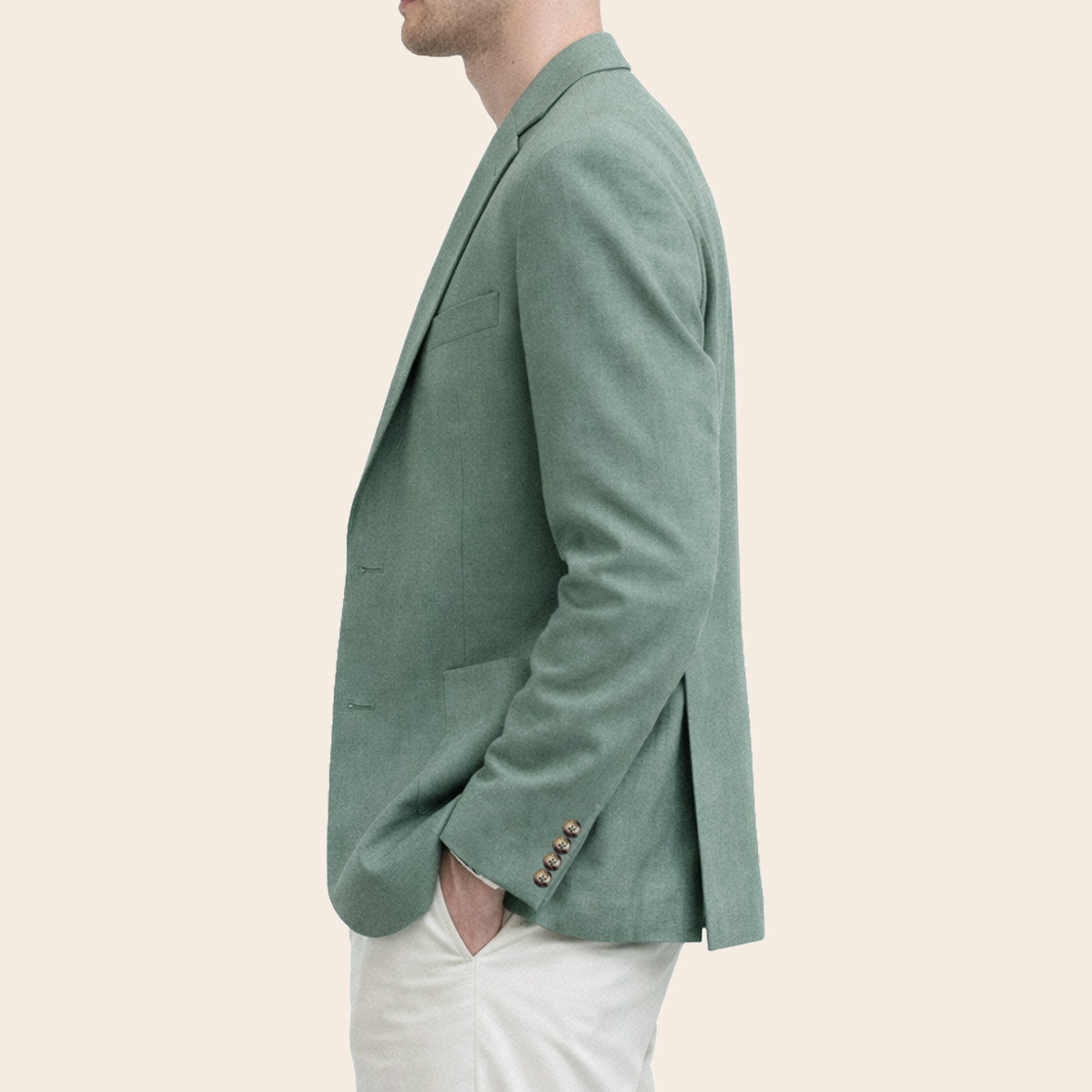 Men's Linen Blend Jacket (CLIN-3|TLF18)
