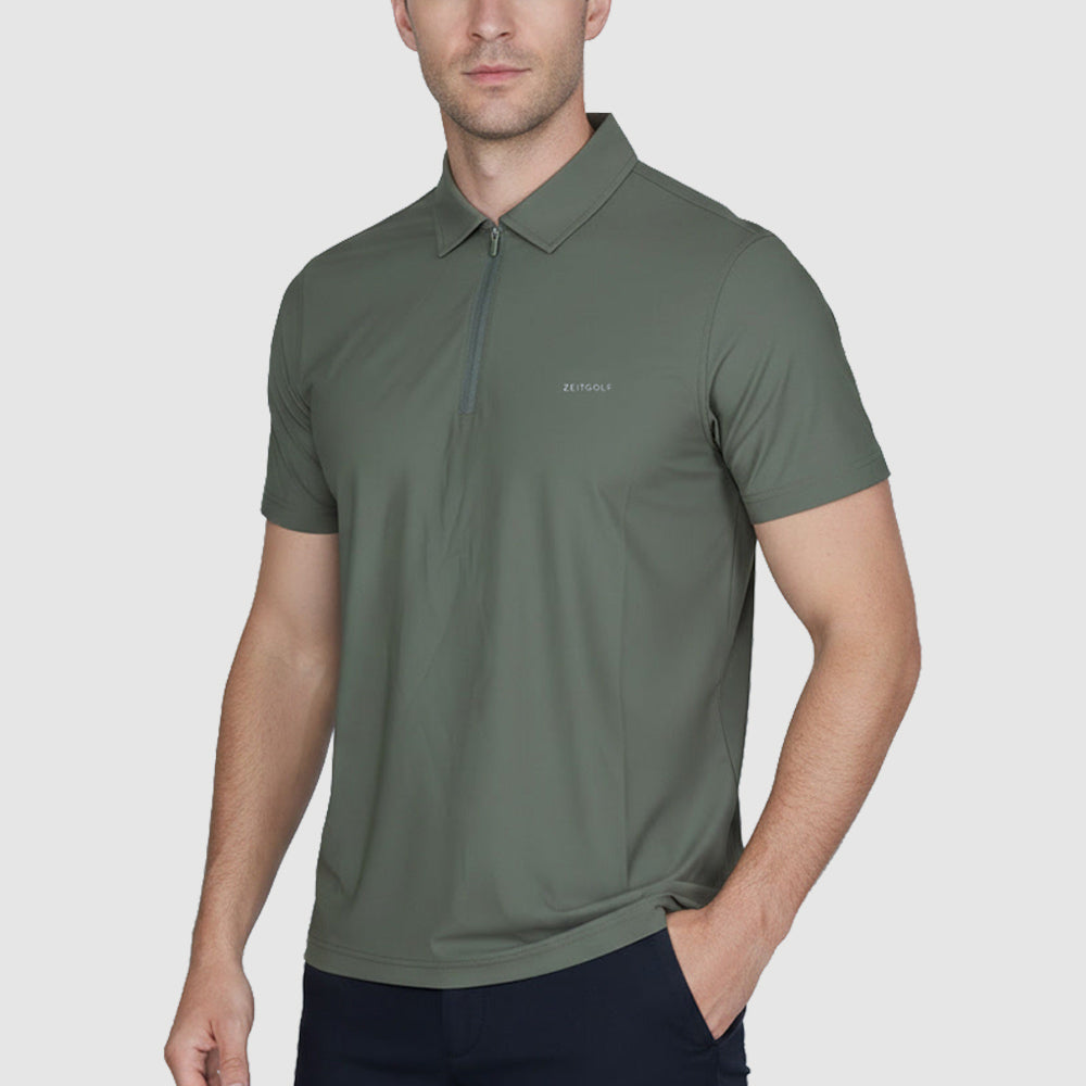 Aether Crisp Sporty Performance Polo (ATJRSC-5|PKT/HSQ)
