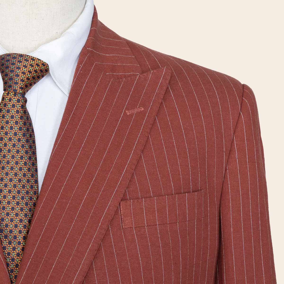 Men's Linen Flex Suit (LINCFX-52|TLF18/DB)