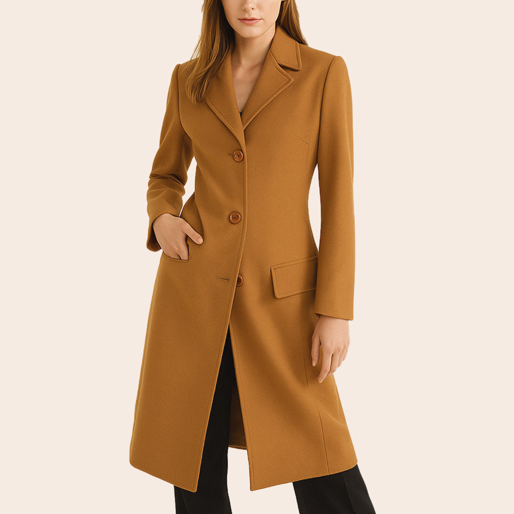 Brown Micro-Fibre Overcoat