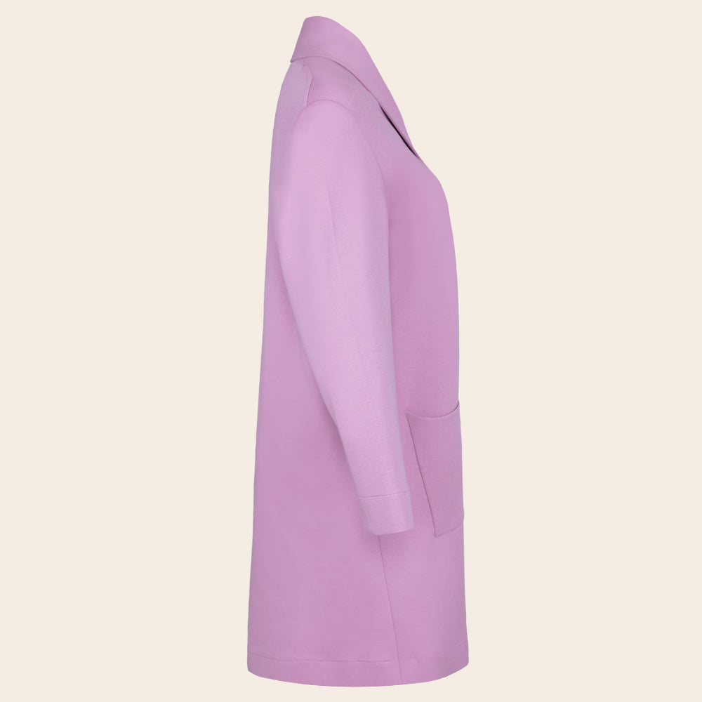 Women's Double Knit Shawl Collar Half Coat (CVSS-7|1663)