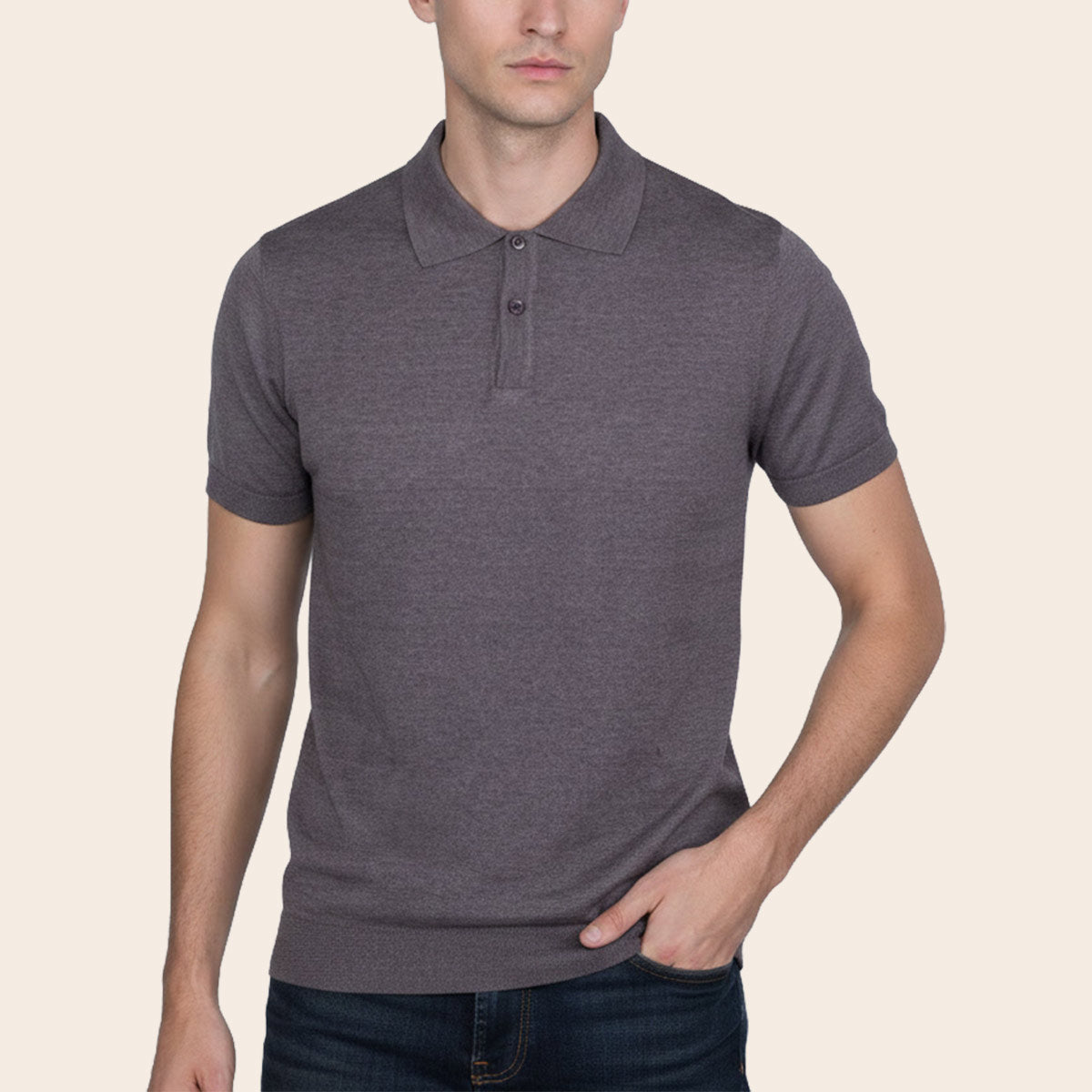 Men's Classic Lounge Polo Shirt (PCSL-1HRB|SKT/PLO)