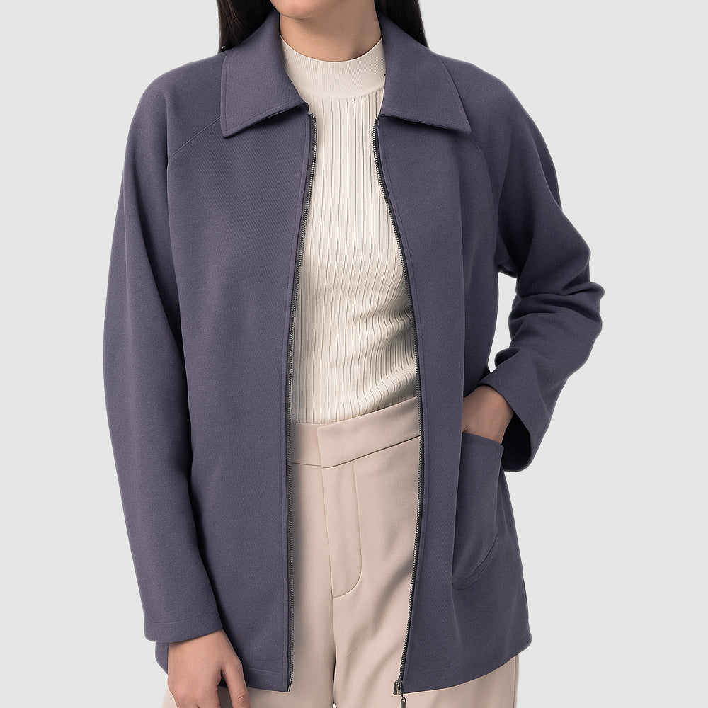 Women's Lyocot Zipper Jacket (JRCSS-1|1807)