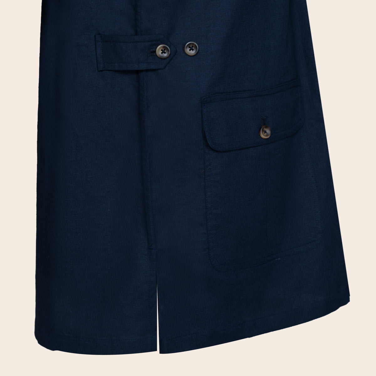 Men's Linen Blend Bush Coat (CLIN-12|FSL/REG)