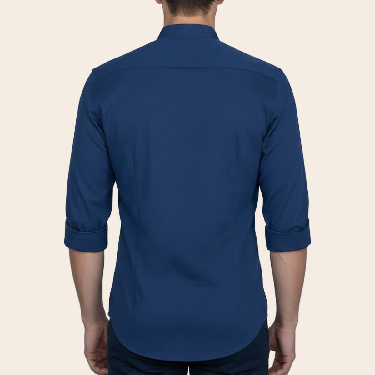 Men's Cotton Polyester Elastane Shirt (PKPCG-11|BND/SB1)