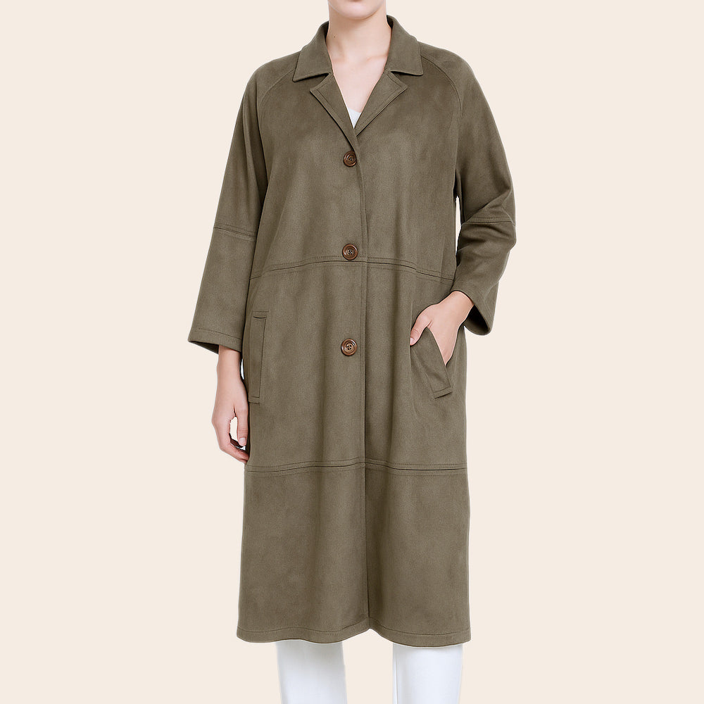 Women's Veloura Long Coat (ORGSUD-4|1815)