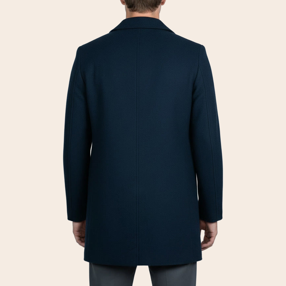 Men's Wool Blend Half Coat (LBL-38|CLR)