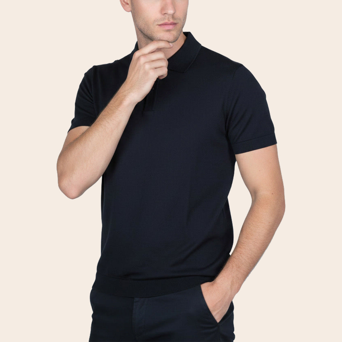 Men's Classic Lounge Polo Shirt (OXF-4|SKT/PLO)