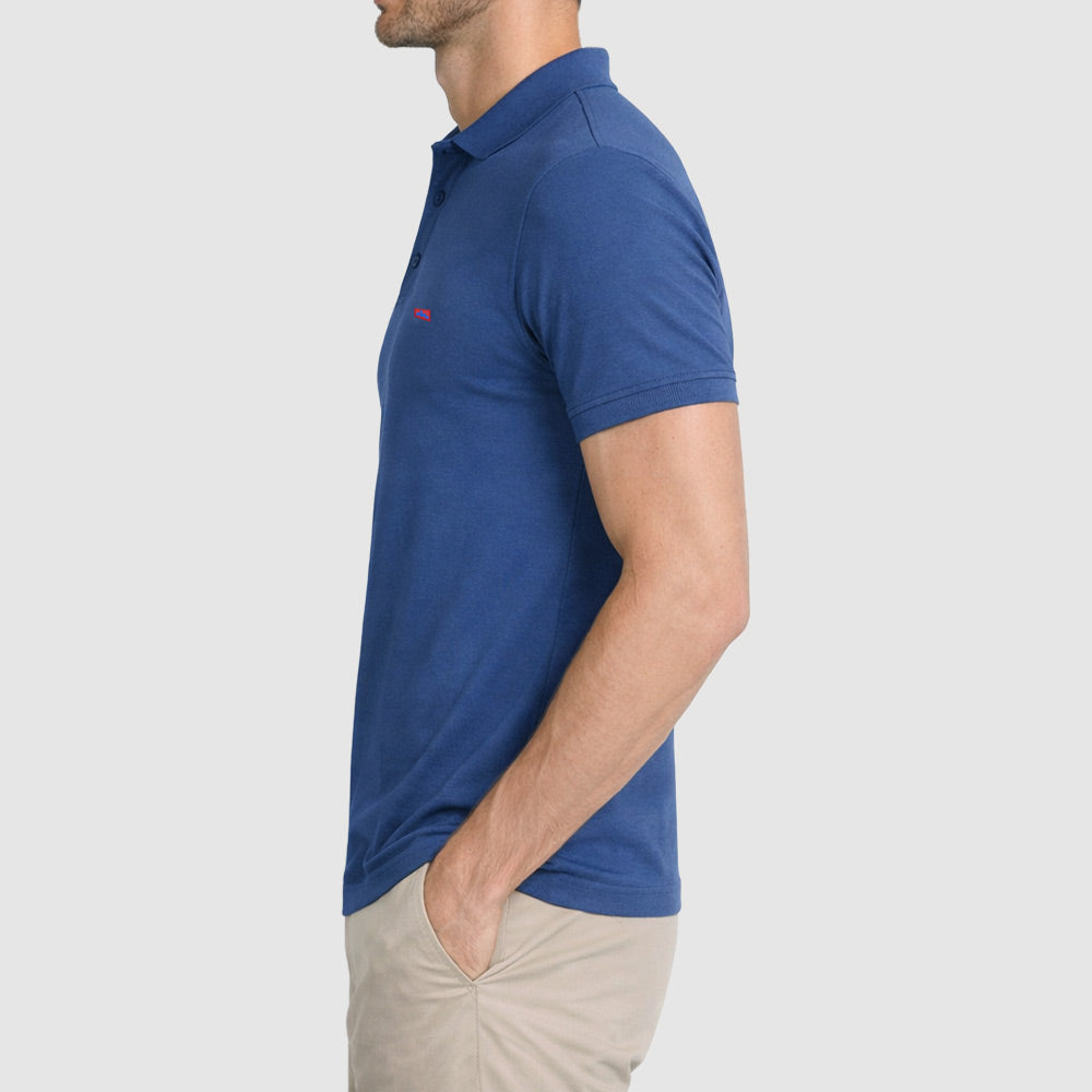 Men's Cotton Stretch Pique Golf Polo (PKPCG-11|PKT/HSL)