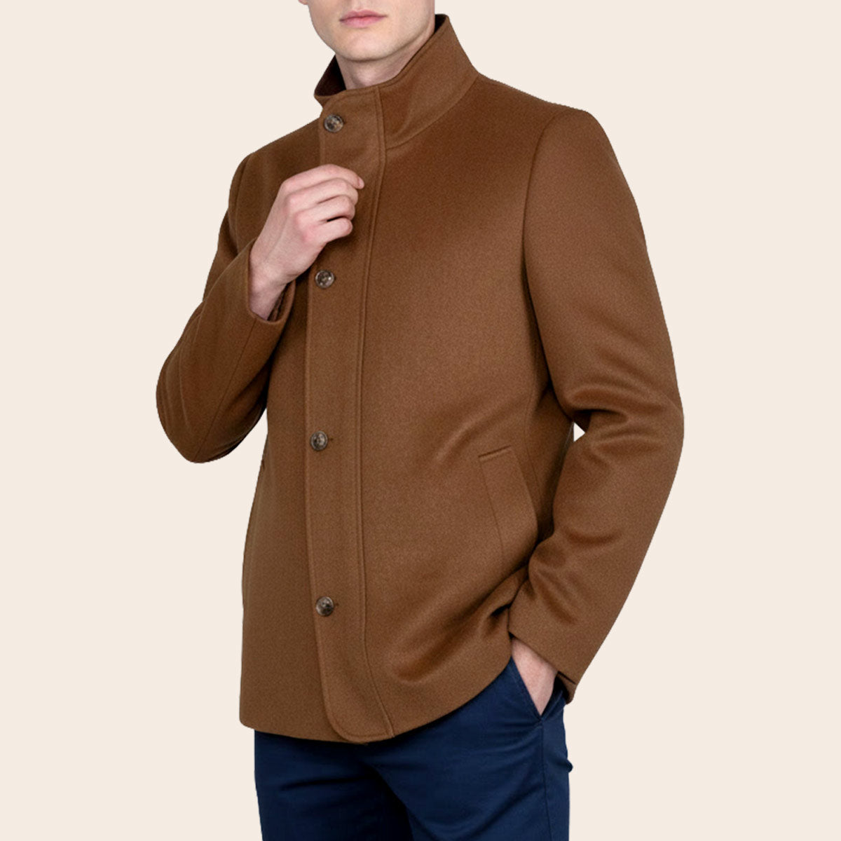 Men's Wool Blend Zipper Jacket (LBL-36|ZJ1)