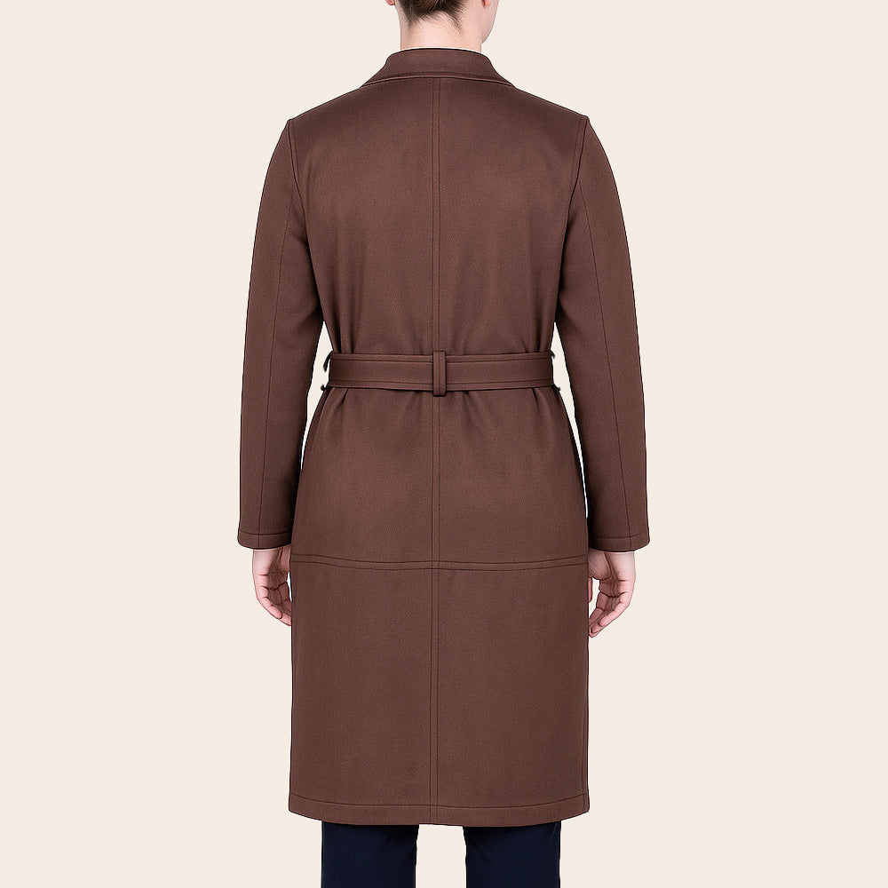 Women's Veloura Belted Half Coat (ORGSUD-2|1816)