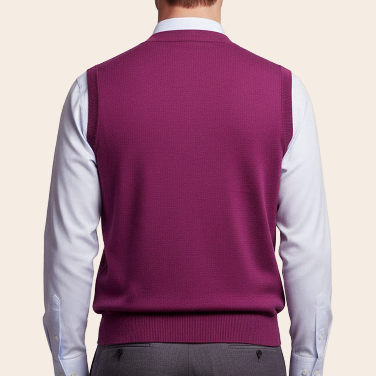 Men's Club Merino Cardigan (WPT-871|VNK/SLL)