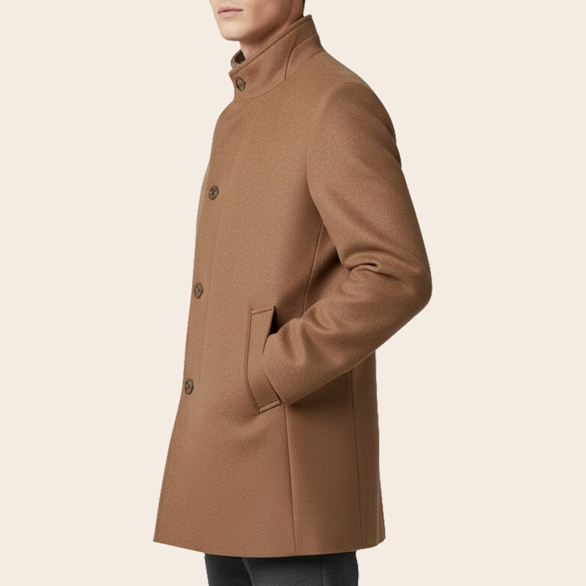Men's Wool Blend Zipper Jacket (LBL-33|ZJ1)