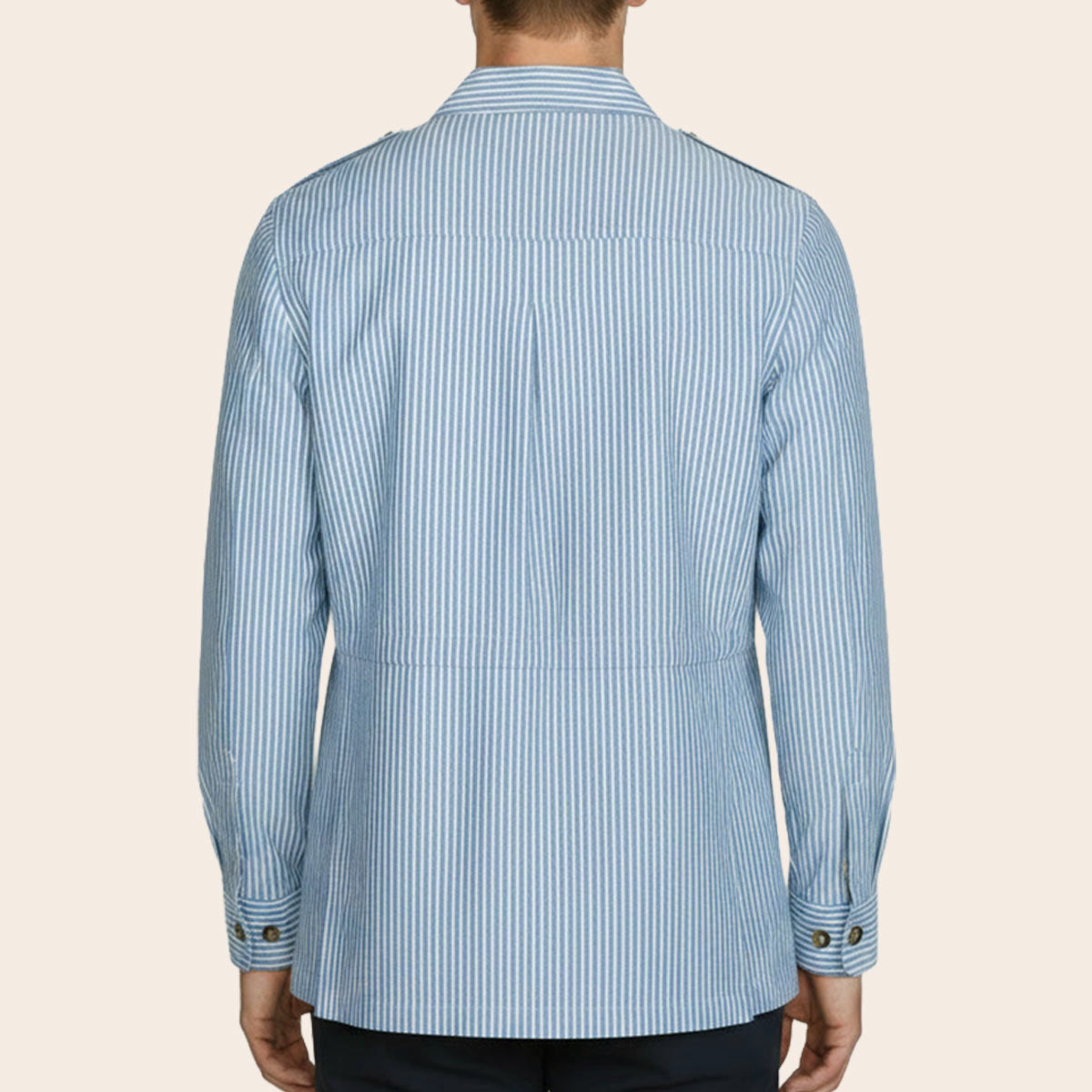 Men's Pure Linen Bush Coat (LINC-65|BCT/DSG)