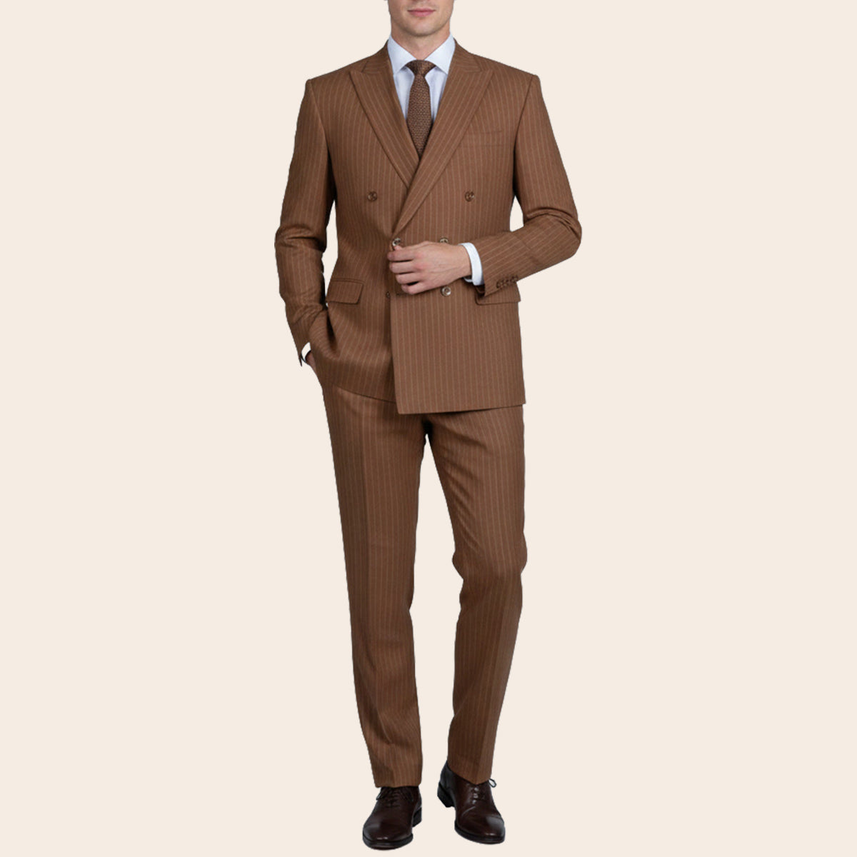 Men's Linen Flex Suit (LINCFX-51|TLF18/DB)