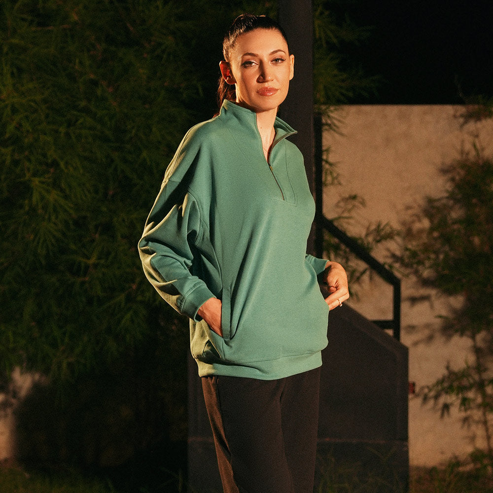 Women's Lyocot Longline Sweatshirt (JRCSS-7|U3467)