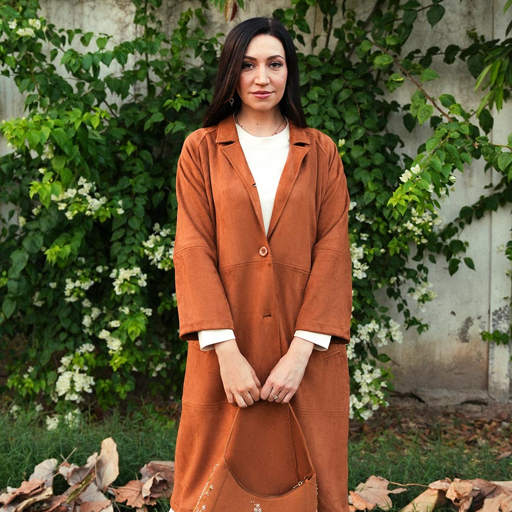 Women's Veloura Long Coat (ORGSUD-1|1815)